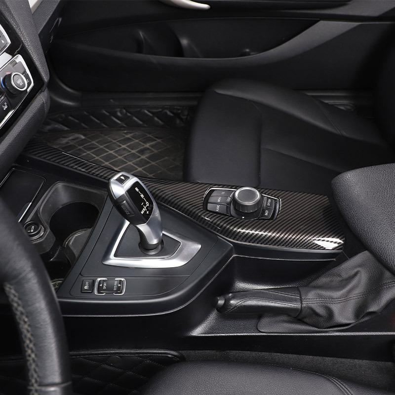 Para BMW Serie 1 F20 F21 116I 118I 12-18 Serie 2 F22 F23 ABS Fibra de Carbono Panel Multimedia Pegatinas Decorativas Accesorios para Coche