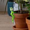 Flower Pot Hugger Frog Figurine Decoration Funny Creative Ornament Garden Decor Statue for Yard