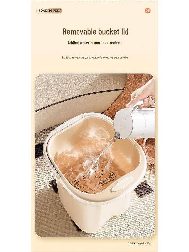 High Calf Foot Bath Basin: Deep, Thick Plastic Insulated Bucket