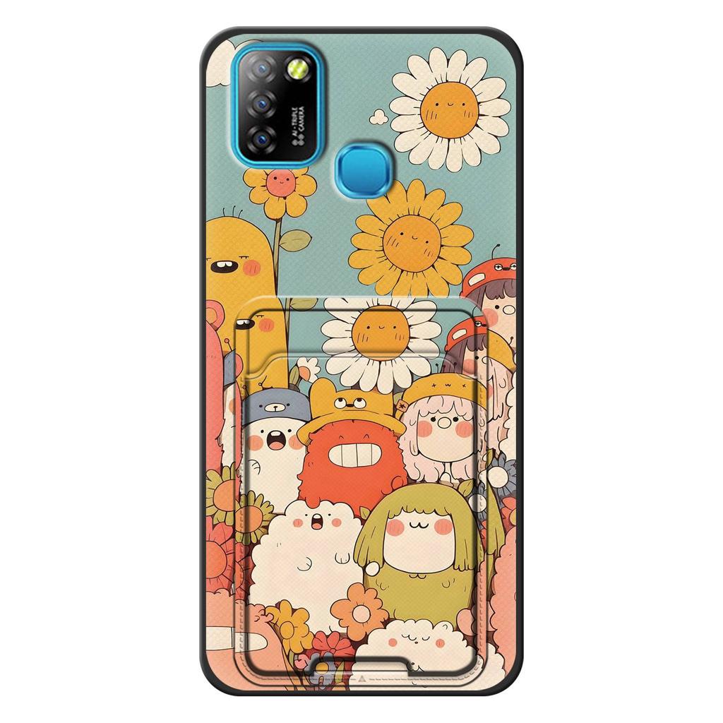 TPU protective Phone Case For infinix X657/Smart5/HOT10 lite Anti-dust Back Cover Cartoon Full wrap Card sleeve Silicone