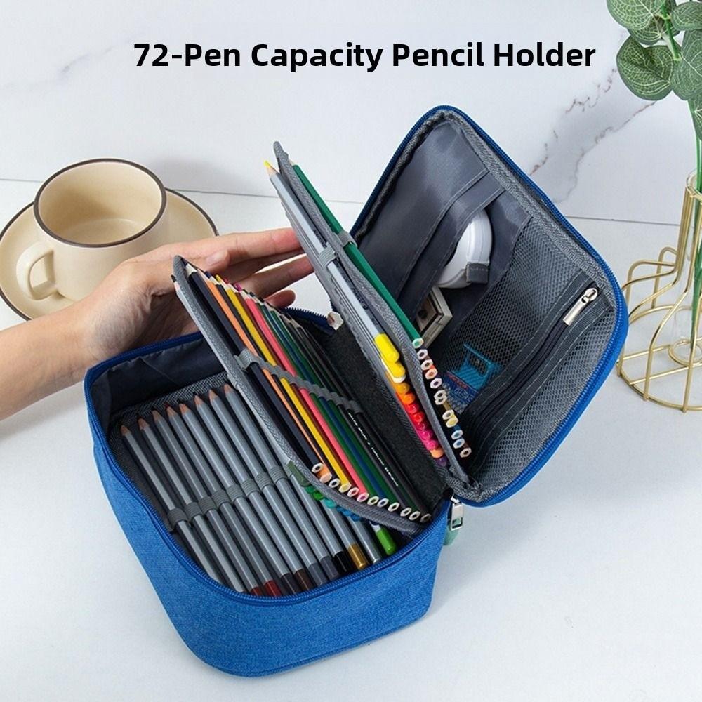 72 Hole Art Storage Pen Case Aesthetic Oxford Cloth Pencil Case Classified Storage Box  Student