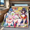 Japanese anime cute cartoon theme Sailor Moon Tsukino Usagi blanket suitable for home beds, sofa covers, office nap, outdoor warm blankets O8