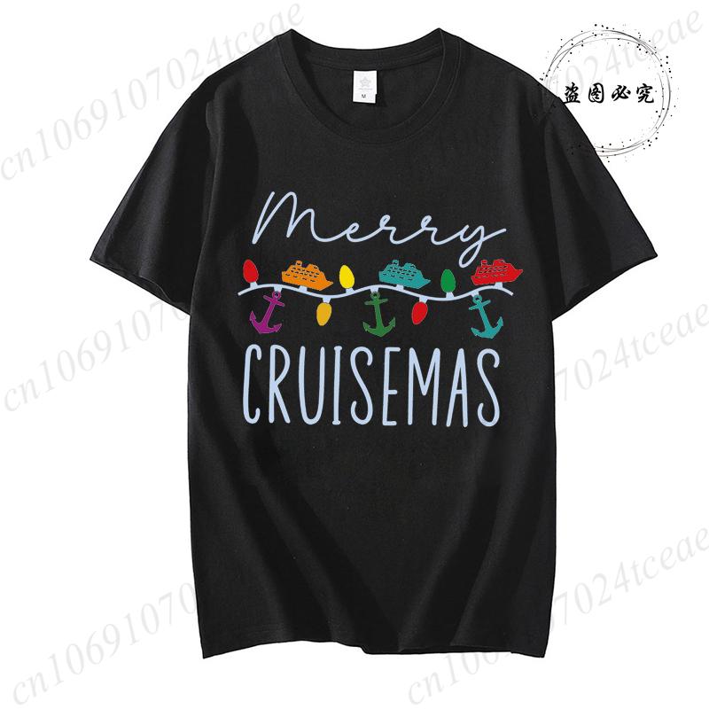 

Merry Cruisemas Shirt Family Christmas Cruise TShirts Holiday Trip Matching Cruise TShirts Christmas Lights Tee Clothes S