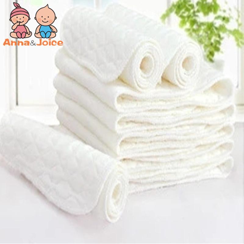 5Pieces Of Three-Layer Eco-Cotton Diapers For Babies, Cotton Diapers, Rewashable, Absorbent And Breathable, 32*12cm