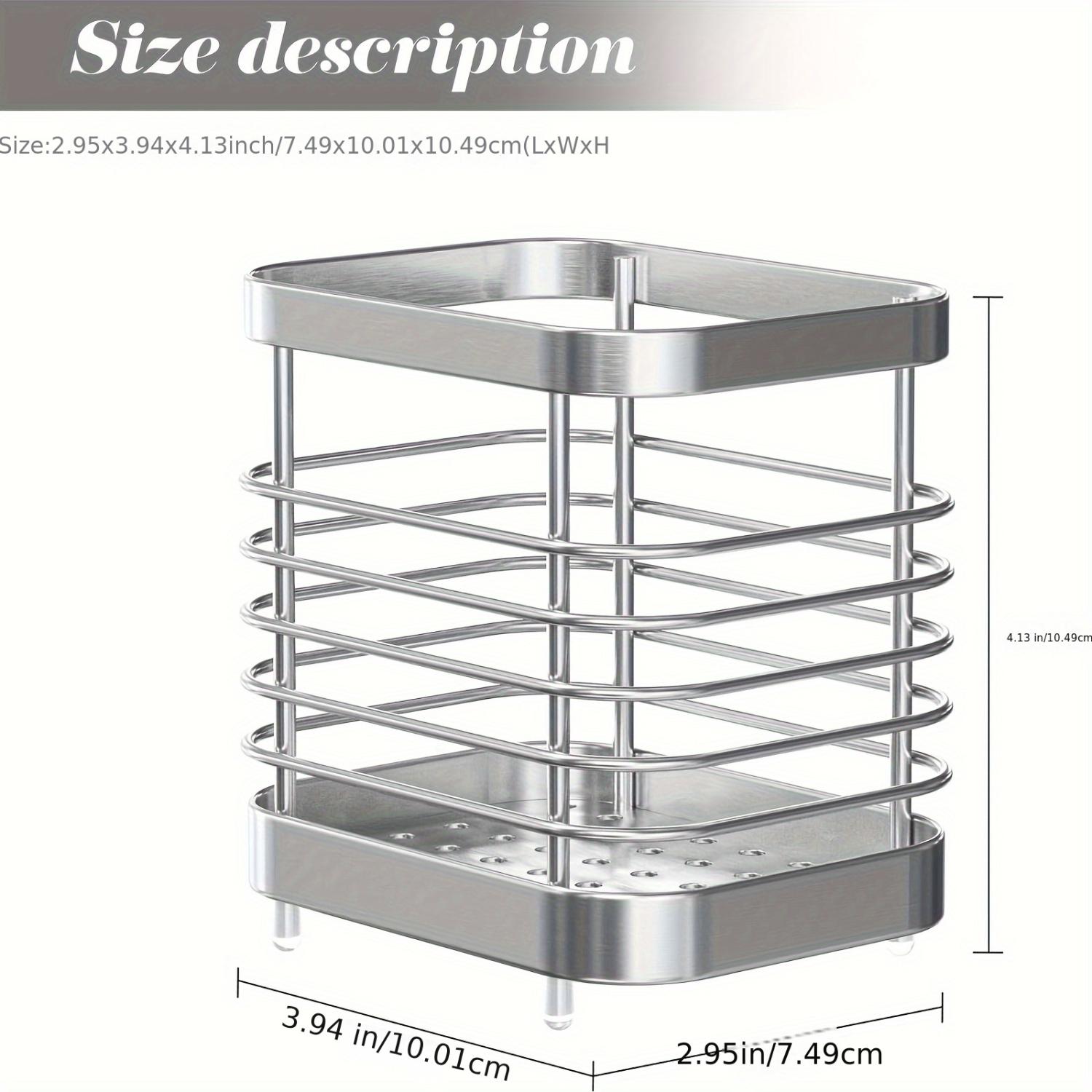 

Современный держатель зубных щеток из нержавеющей стали - устойчивая к ржавчине и многофункциональная полка для организованных ванных комнат - экономящая место и стильная
