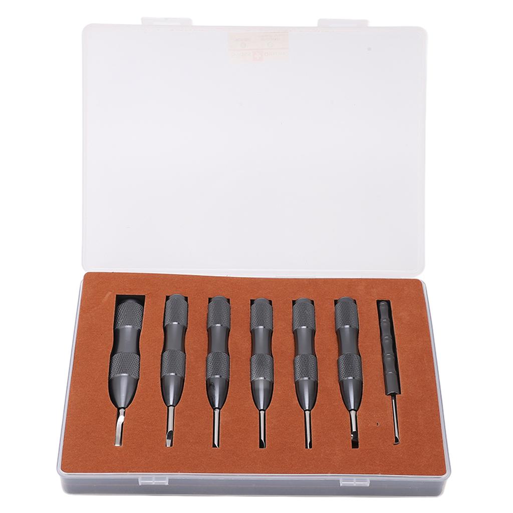 7 Pcs Watch Back Cover Opener Tool Multi Specification Aluminum Alloy Pry Back Case Remover Watch Repair Tool