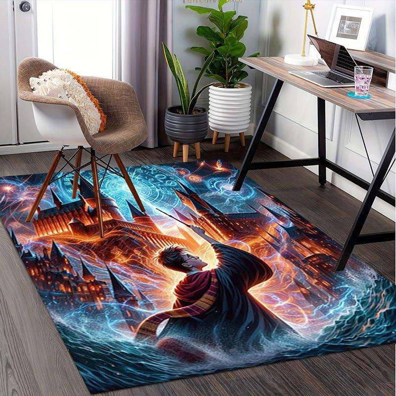"Hogwarts Magic: The Ultimate Wizarding World Poster"Office Mat Home Decor Office Rugs LB132