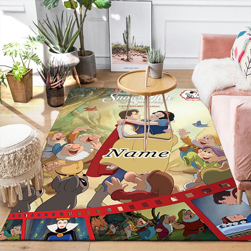 Custom 1Pc Snow White Seven Dwarfs Rug Office Carpet Indoor Outdoor Entrance Doormat Nonslip Soft And Comfortable Living Room D916248