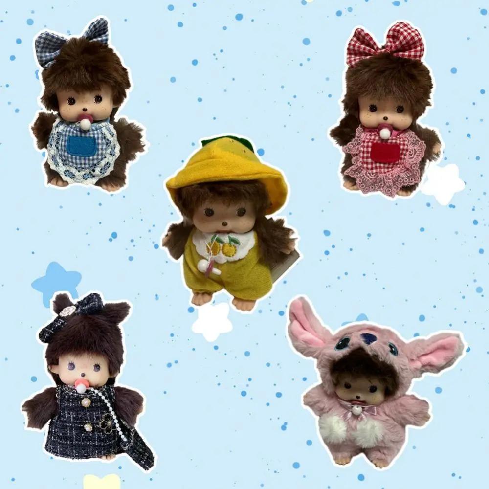 Kawaii Mengqiqi Monkey Doll Plush Toy Children's Birthday Gift PP Cotton Material New Year/Christmas