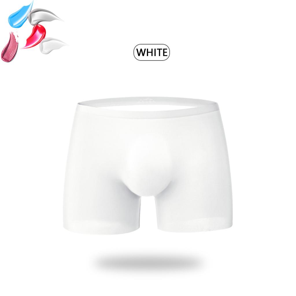 Men's One-Piece 3D Panties Seamless Ice Silk Underpants Breathable Briefs Boxer