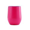 Custom 12oz Stainless Steel Double Layer Eggshell Insulated Vacuum Thermos Coffee Cup Outdoor Mini Egg Shaped Cup Mug with Lid