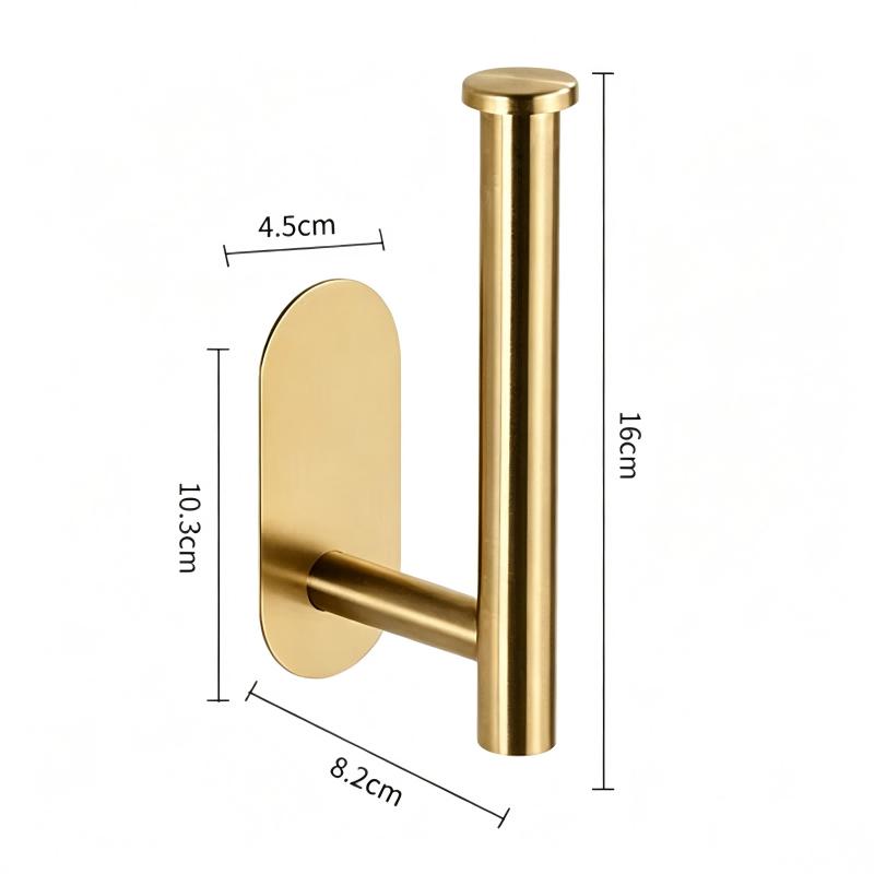 Stainless Steel Toilet Paper Holder – Wall Mount Punch Installation Roll Tissue Dispenser for Bathroom Kitchen and Washroom