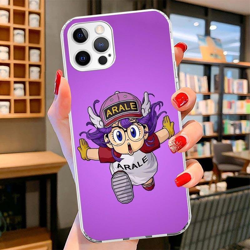 Dr Slump Arale Anime Cover Phone Case For iPhone 16 17 Air 15 14 Pro Max 16E Phone Case 13 Mini 12 11 7 SE 8 Print Pattern Fit C