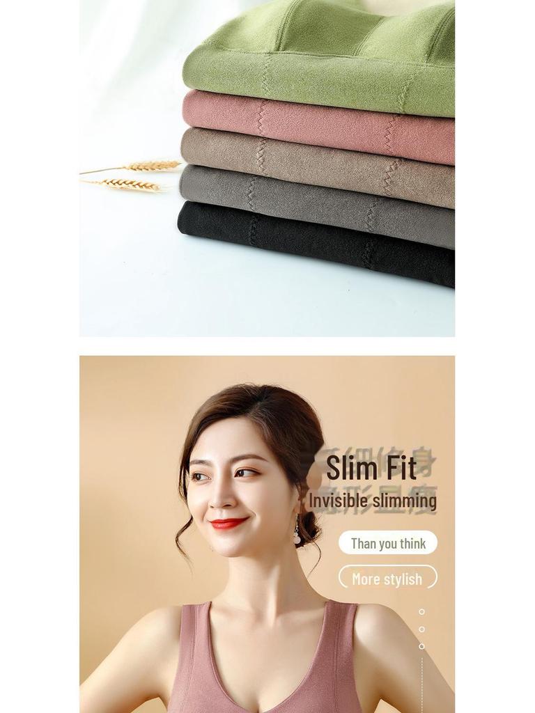 Women's Self-Heating Fleece Vest with Chest Pads for Autumn and Winter