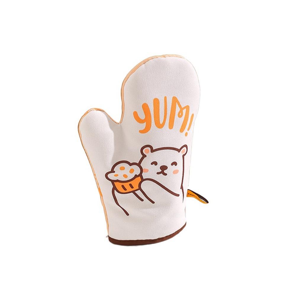 Thickened Insulated Gloves Cotton Microwave Oven Gloves Durable Heat-Resistant Gloves  Kitchen