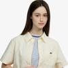 Lacoste Women's JP Cotton Linen Short-Sleeve Shirt CF9479-56G056