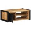  Coffee Table, 90x50x36 Cm, Rough Solid Mango Wood