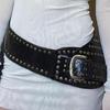 Teens Waist Belt Jeans Adjust Length Belt for Nightclub Casual Jeans Decors
