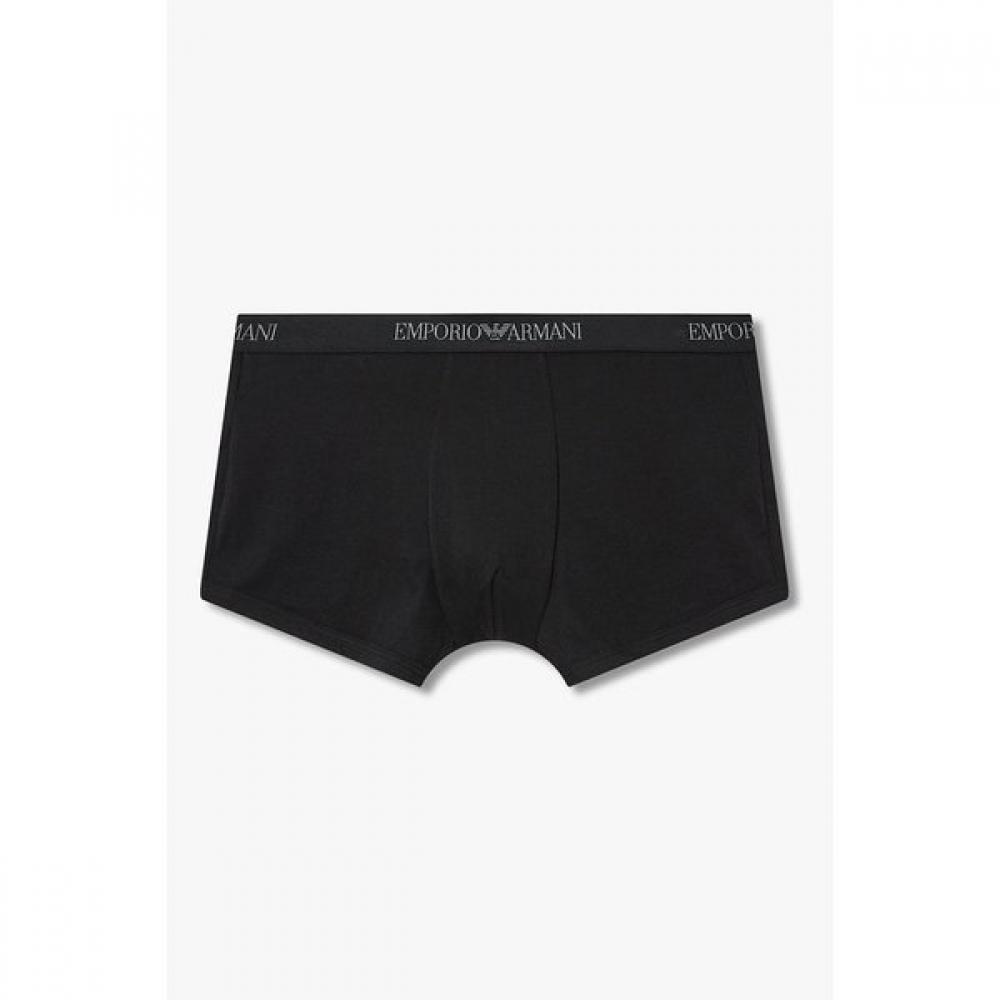 Emporio Armani Мужские Хлопковые Трусы с Логотипом и Полосой 0815312334 XL(110)