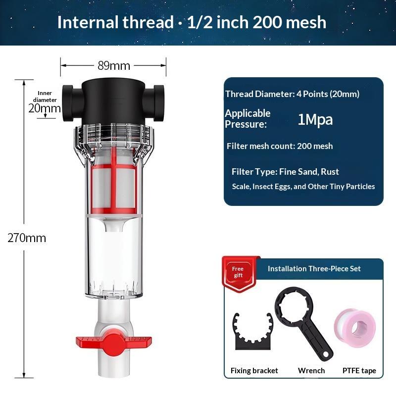 4 Female Thread Aquarium Feces Separator Professional Grade Filtration Separator for Aquarium Hobbyists Daily Use