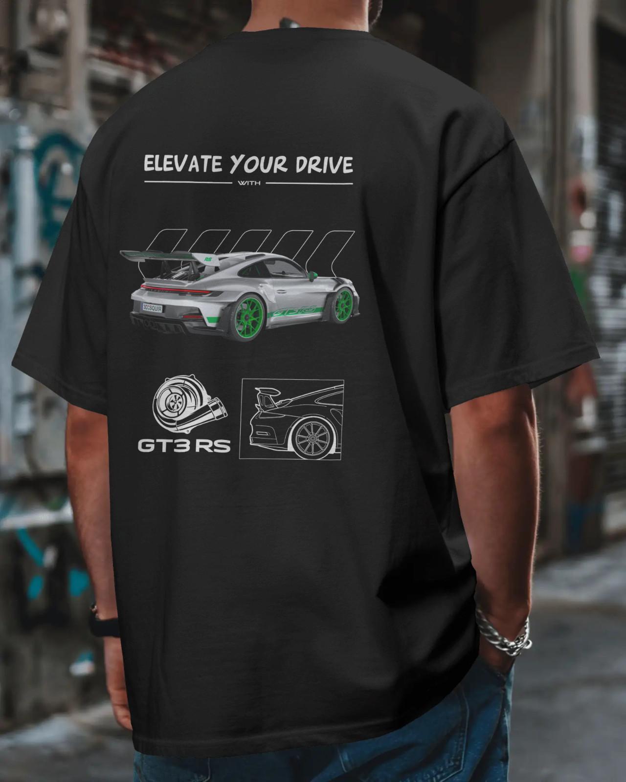 

GT3 RS Fan Art T-Shirt Mens Womens Tees Top Porsche 911 Racing Car Graphic Unisex Tee S