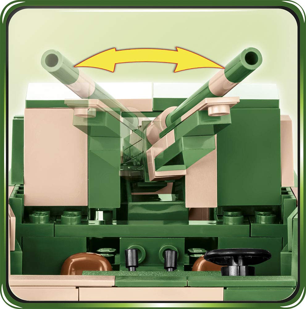 Cobi Historická kolekce M3 75mm dělo M3 GMC US Blok #2535 Samohybné protitankové (Armáda z 2. světové války) [Vojenské - COBI]