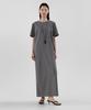 Oeni Summer Wool Short Sleeve Dress_Charcoal
