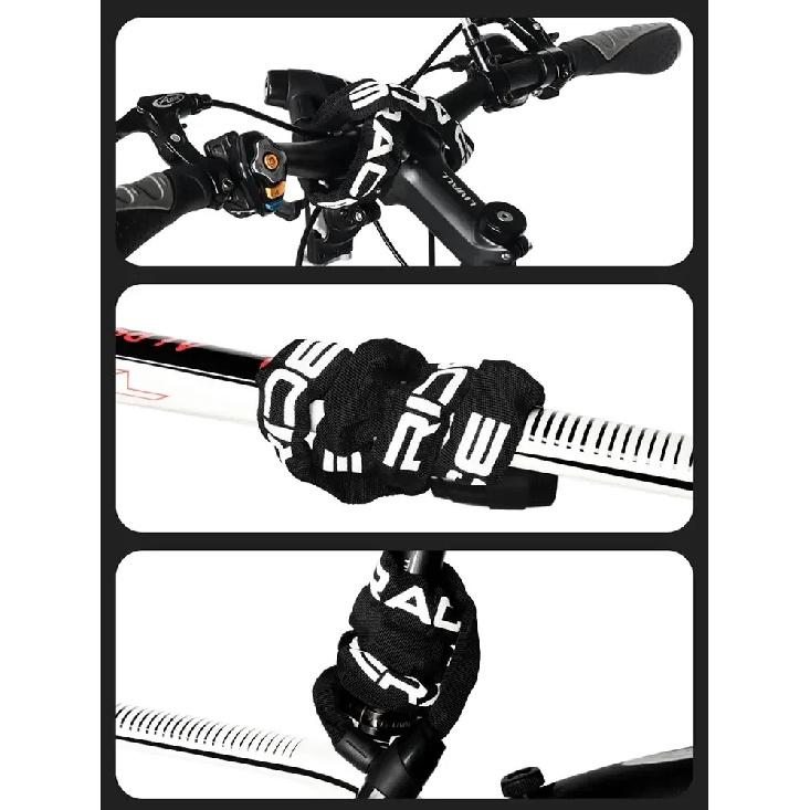 RIDERACE High-Security Bike Chain Lock - Durable Anti-Cut Lock for MTB, E-Bikes & Scooters