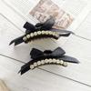 Rhinestone Headwear Pearl Bow Hair Claw Korean Style Crab Clips Women Hair Clips Hair Accessories