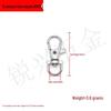 Zinc Alloy Fish Mouth Buckle for Dog Luggage, Shoulder Straps, Keychains, and Webbing.