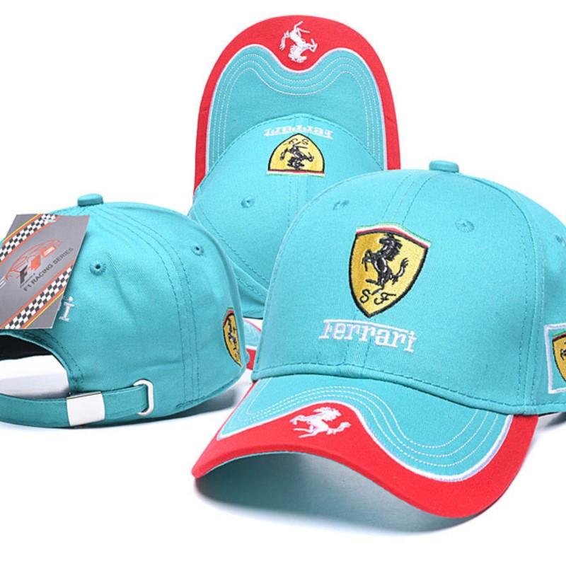 For Ferrari Team Racing F1 Cap Fashion Embroidered Baseball Cap Adjustable Casual Outdoor Sun Hat For Ferrari 458 488 599 FF F12