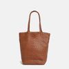 Handwoven Soft Leather Tote Bag With Woven Design Stylish Shoulder Daily Use Travel Leisure