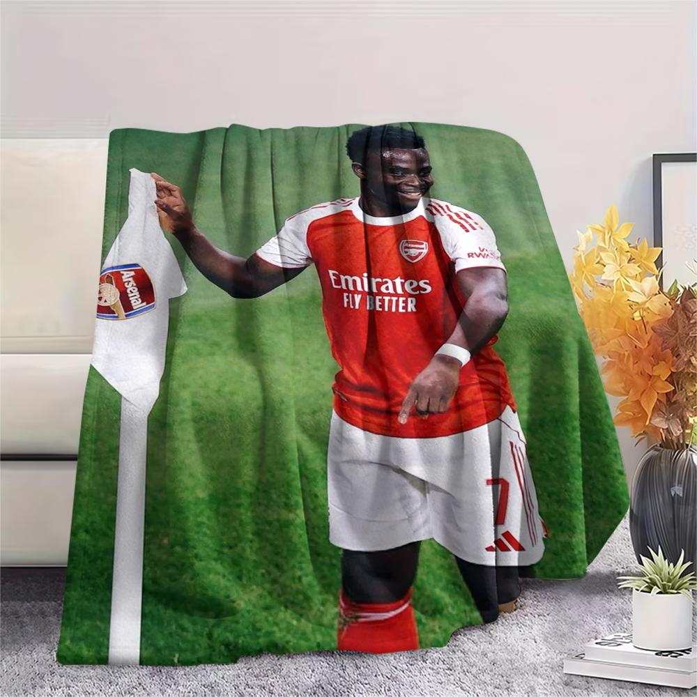 1Pc C Ronaldo Print Flannel Blanket, High quality Comfortable for All Seasons, Home Decor, Warmth and Comfort, Perfect for Christmas GiftS