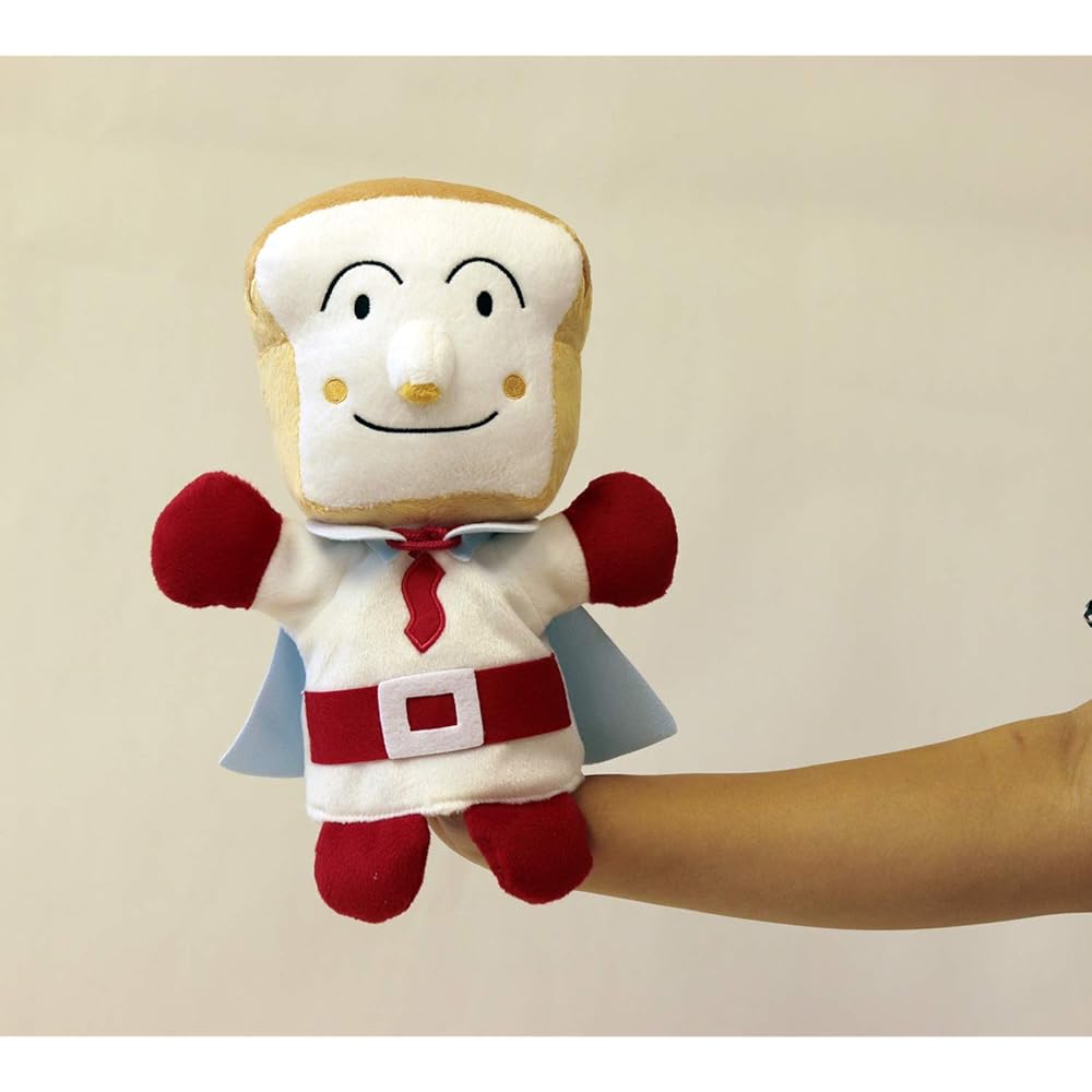 Yoshitoku Shokupanman Hand Puppet Soft Plush Toy for Kids Educational Play