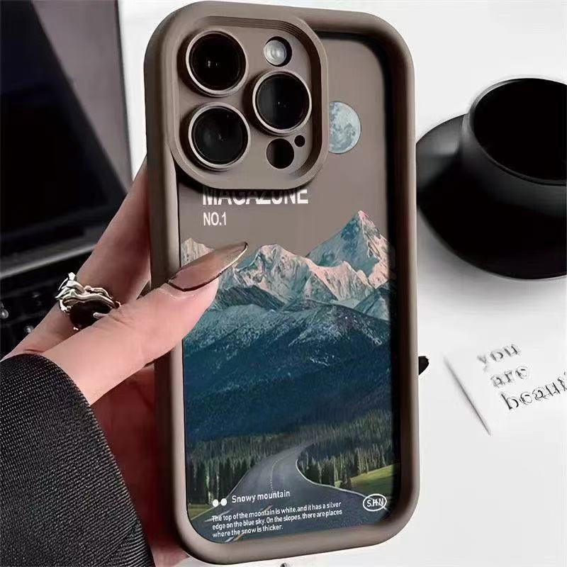 Apple iPhone 17 Case - Scenic Snow Mountain Design for 16 Pro Max/15 Pro/14/13