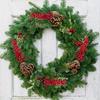 60/1Pcs Christmas Red Berries DIY Holiday Wreaths Xmas Tree Decoration Festive Ornament Displays Artificial Red Berries Stems