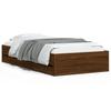 Vidaxl Bed Frame With Drawers, Brown Oak, 90X190 Cm