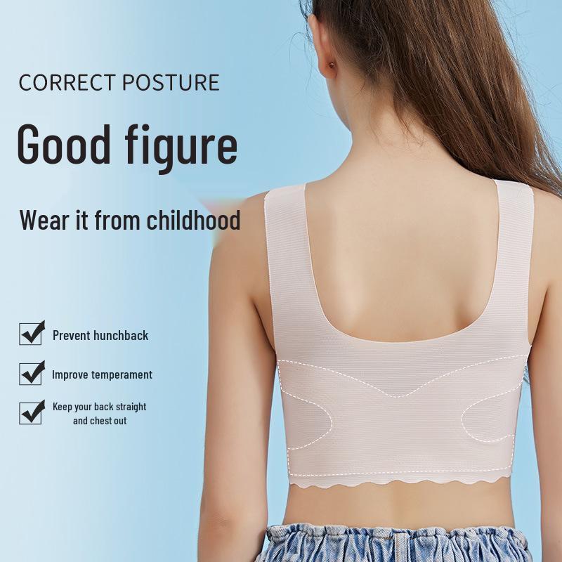 Seamless Ice Silk Underwear for Teen Girls - Thin Vest Bra