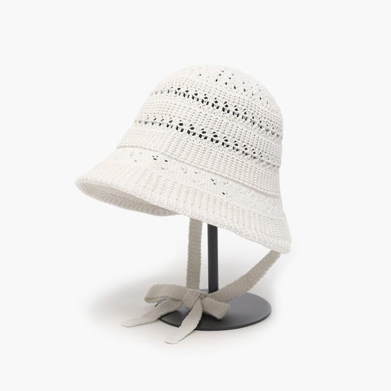 Женская шляпа-ведро с узором, украшенная лентой, с широкими полями black