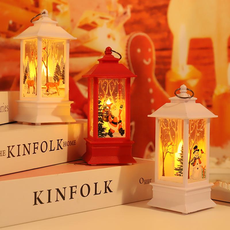 Christmas Snowman Wind Lantern: Decorative Night Light & Desktop Ornament