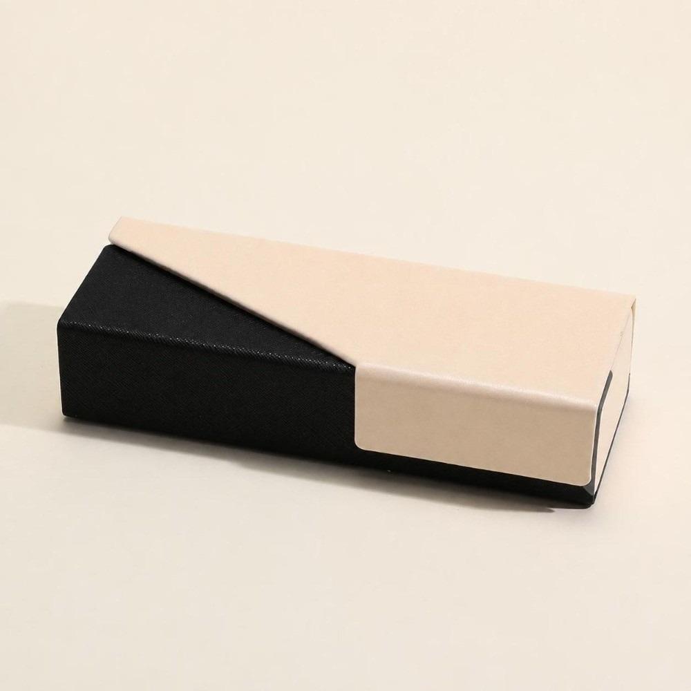 Leder Brillenetui Hartschalen Brillenetui Vintage Brillenbox für Damen Herren