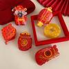 Lantern Acetate Claw Clip Money Bag Large Shark Clip Sweet New Year Hair Claw  Girls