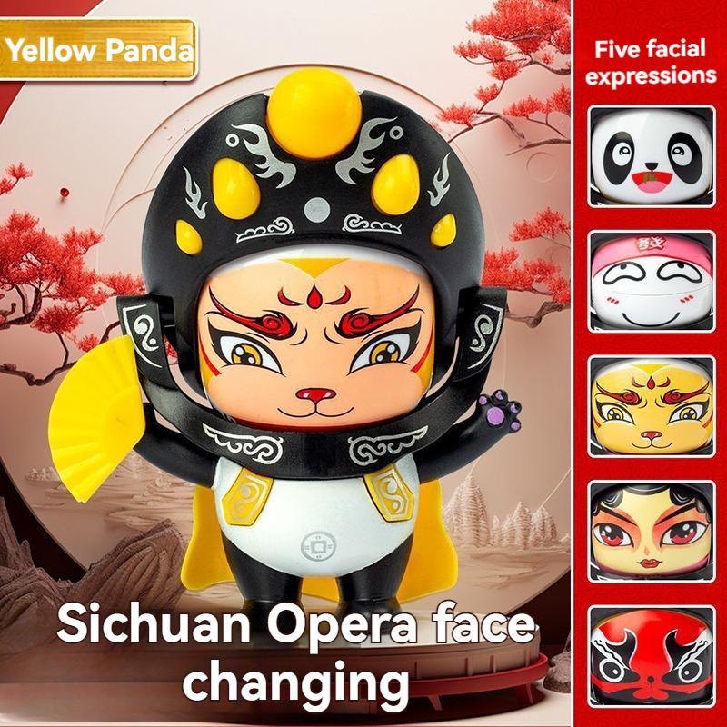 

Traditional Chinese Sichuan Opera Culture Face Changing Panda Doll Interesting Face Changing Children s Doll Gift Souvenir Toy