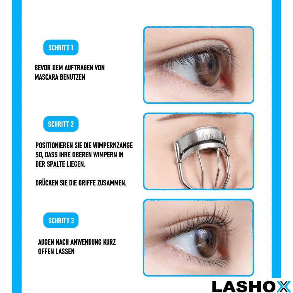 LASHOX Wimpern Zange Edelstahl Eyelash Lash Curler Volumen Boost Wimpern Former