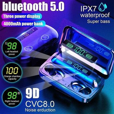 2024 NUEVO Auriculares Inalámbricos Originales TWS Bluetooth 5.0 Auriculares Tipo U Reducción de Ruido Estéreo 9D con Pantalla Digital Estuche de Carga