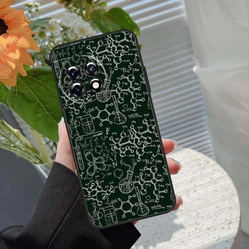Science Chemistry Caffeine Case For OnePlus Nord 5 CE 2 3 4 Lite N20 N30 OnePlus 13T 13R 15 13 12 11 10 10T 8T 15R Cover