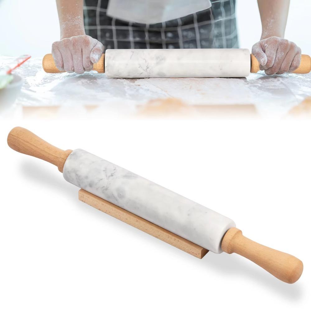 Nonstick Dough Roller Wooden Handle Rolled-out Dough Stick Practical Marble Rolling Pin  Pie