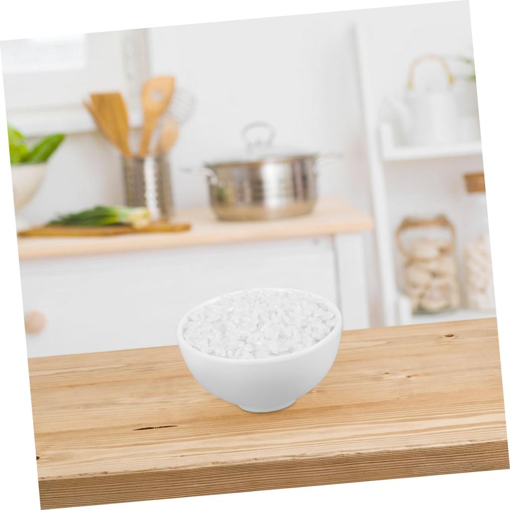 INOOMP Fake Food Model White Rice Food Sample Display Pretend Play Food Toy Decoration