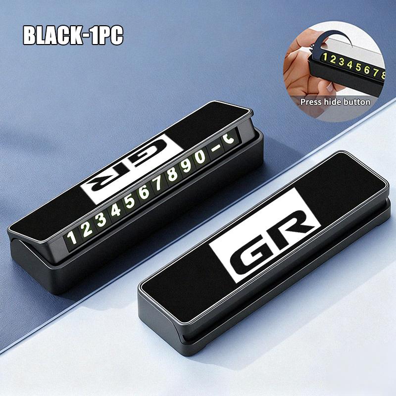 

For Toyota Car Temporary Parking Telephone Sign Phone Number Plate GRsport Hilux Aygo Yaris Corolla Rav4 CHR Auris Cruiser