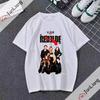 Happy Fashion Tshirt La Line Mens and Womens Style Street Tshirt Crewneck Casual Top Fashion Street Camisetas